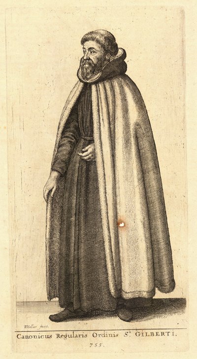 Canonicus Ordinis Sti. Gilberti - Wenceslaus Hollar